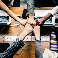 office fist bump